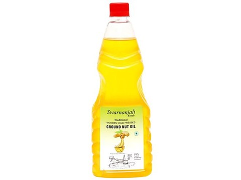 Swarnanjali  Groundnut Oil - Cold Pressed, 1 L