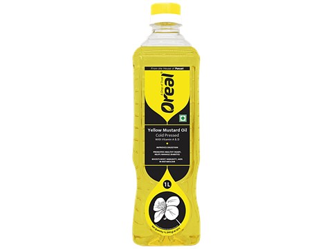 OREAL Yellow Mustard Oil, 1 L