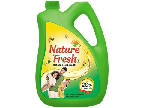 Nature Fresh Refined Soyabean Oil, 4.2 Kg