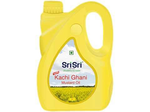 Sri Sri Tattva Premium Kachi Ghani Mustard Oil, 5 L