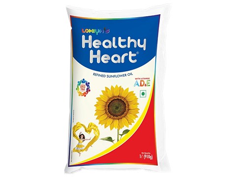 Healthy Heart  Refined Sunflower Oil, 1 L