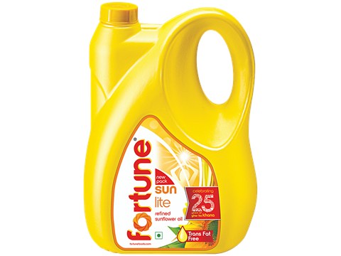 Fortune Sunlite Refined Sunflower Oil, 4.35 kg
