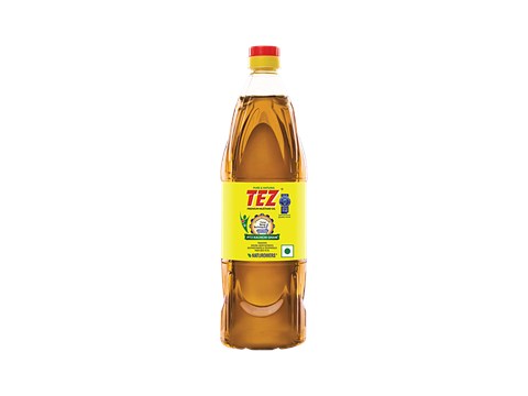 Tez PT3 Kachchi Ghani Premium Mustard Oil, 200 ml