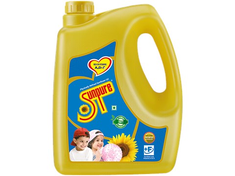 Sunpure  Physically Refined Sunflower Oil, 5 L