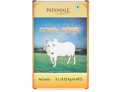 Patanjali Cow Ghee/Tuppa, 5 L