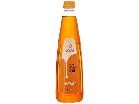 Gulab Cold Pressed Mustard Oil - Rich In Antioxidants, Nutrients, 1 L