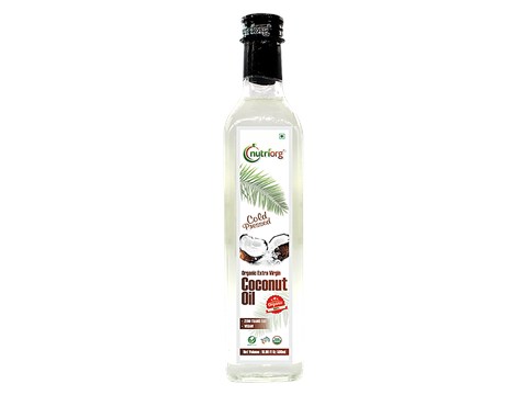 Nutriorg Certified Organic Extra Virgin Coconut Oil, 500 ml