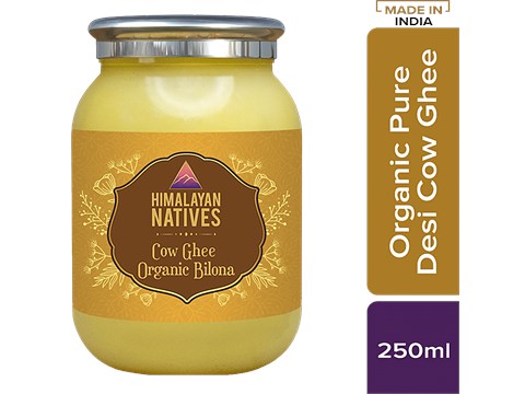 Himalayan Natives Cow Ghee/Tuppa - Organic Bilona, 250 ml