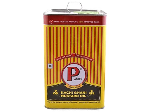 P Mark Kacchi Ghani - Mustard Oil, 5 L