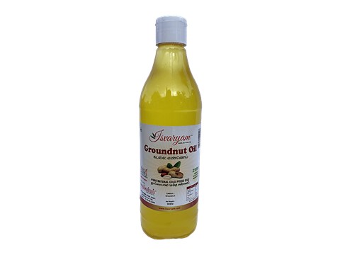 Isvaryam Oil - Pure Natural Cold Press Groundnut, 500 ml