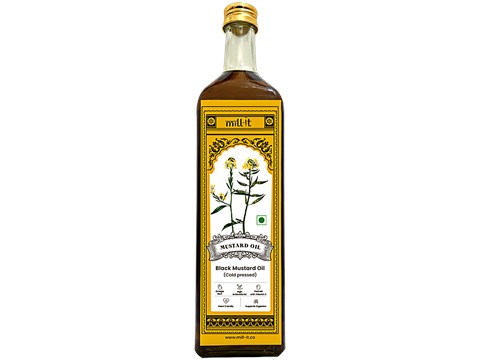 Mill-it Cold Pressed Black Mustard Oil, 1 L