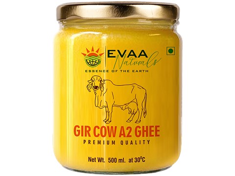EVAA Naturals Gir Cow A2 Ghee, 500 ml