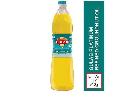 Gulab Groundnut Oil - Refined, 1 L