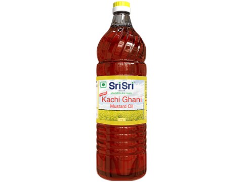 Sri Sri Tattva Premium Kachi Ghani Mustard Oil, 1 L