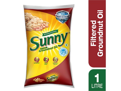 Sunny Refined Groundnut Oil - Rich In MUFA, Goodness Of Vitamins, 1 L