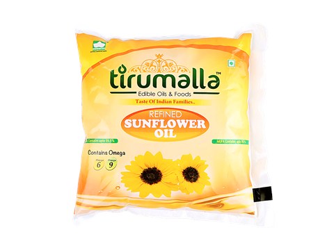 Tirumalla Refined Sunflower Oil, 500 ml