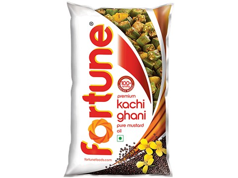 Fortune Premium Kachi Ghani Pure Mustard Oil, 1 L
