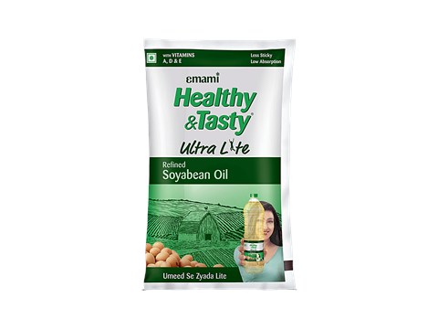 Emami Healthy & Tasty Ultra Lite Refined Soyabean Oil, 730 g