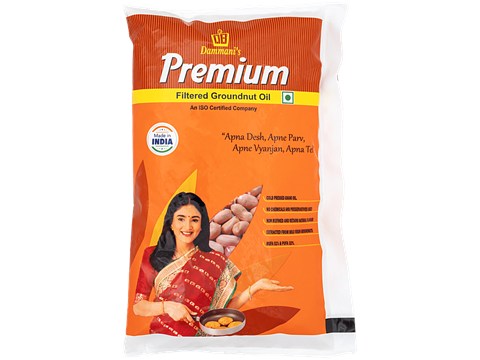 Dammani Premium Filtered Groundnut Oil, 800 g