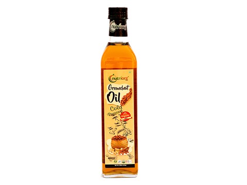 Nutriorg Certified Organic Groundnut Oil, 500 ml