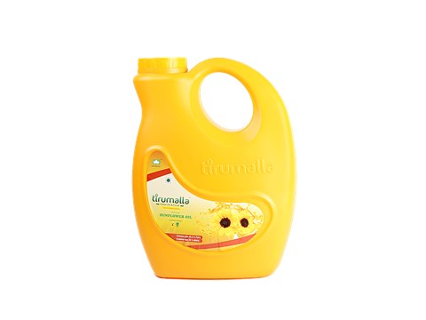 Tirumalla Refined Sunflower Oil - Contains Upto 59.5% PUFA & 28% MUFA, 10 L