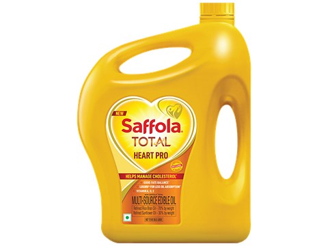 Saffola Total Edible Oil - Heart Pro, Power Of 6, 4.55 kg