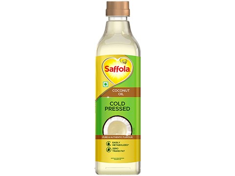Saffola Cold Pressed Coconut Oil, 1 L
