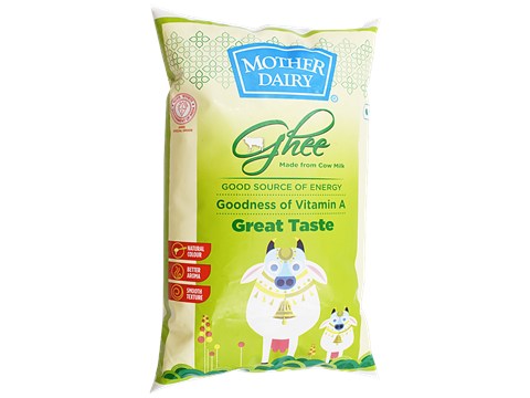 Mother Dairy Pure Cow Ghee/Tuppa, 1 L