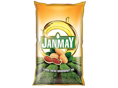 Janmay Farmfresh Groundnut Oil, 1 L