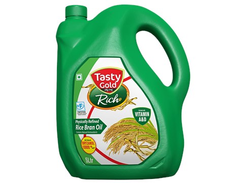 Tasty Gold Lite Refined Sunflower Oil, 5 l
