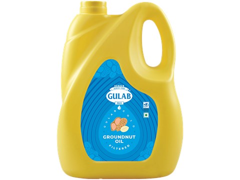 Gulab Oils Filtered Groundnut Oil, 4.35 kg