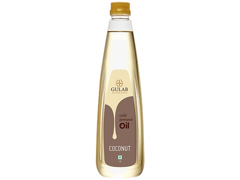 Gulab Oils Cold Pressed Coconut Oil, 1 L