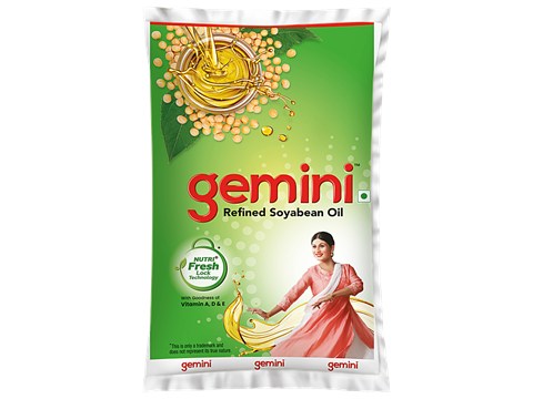 Gemini Refined Soyabean Oil, 840 g