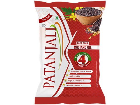 Patanjali Kachi Ghani Mustard Oil, 1 L