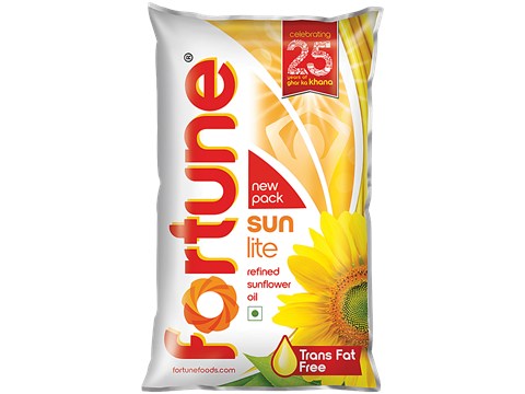 Fortune Sunlite Refined Sunflower Oil, 800 g