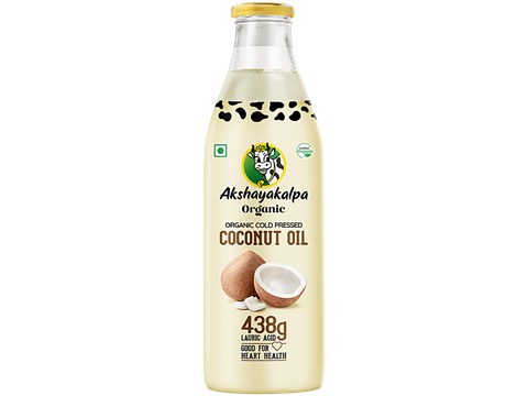 Akshayakalpa Organic Cold Pressed Coconut Oil, 1 L