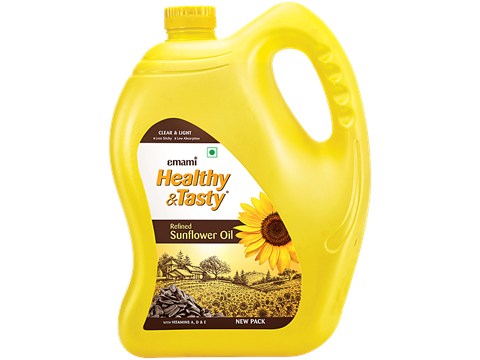 Emami Healthy & Tasty Refined Sunflower Oil, 4.125 kg