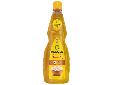 Mr. Gold Gingelly Oil - Flavourful, Made From Quality Sesame Seeds, Traditional Cooking Medium, 500 ml