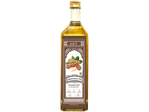 Mill-it Cold Pressed Groundnut Oil, 1 L
