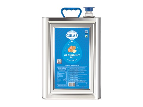 Gulab Oils Double Filtered Groundnut Oil, 15 kg