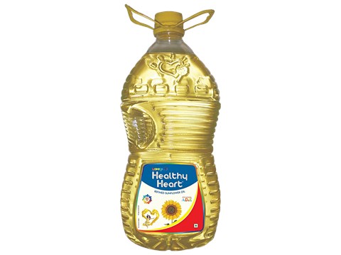 Healthy Heart  Refined Sunflower Oil - Free from Argemone Oil, 5 L