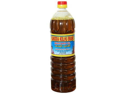 KANODIA KOLHU BRAND Mustard Oil - Kachi Ghani, 1 L