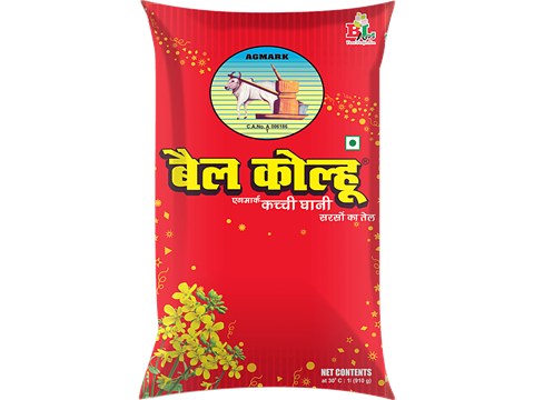 Bail Kolhu Kachi Ghani Mustard Oil, 1 L