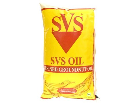 SVS Refined Oil - Groundnut, 1 L