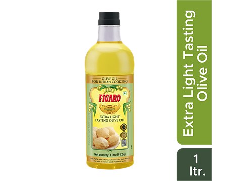 Figaro Extra Light Tasting Olive Oil - Ideal For Indian Cooking, Suitable For Deep Frying, 1 L