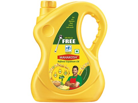 Mahakosh Refined Soyabean Oil, 4 kg