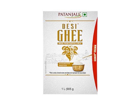 Patanjali Buffalo Milk Desi Ghee, 1 L