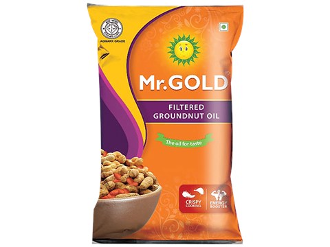 Mr. Gold Filtered Groundnut Oil, 1 L