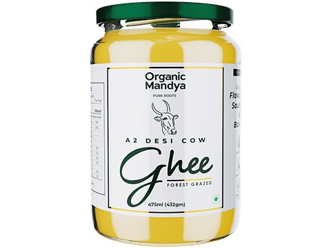 Organic Mandya A2 Desi Cow Ghee, 475 ml