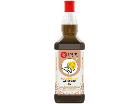 Indic Wisdom Cold Pressed Mustard Oil, 1 L